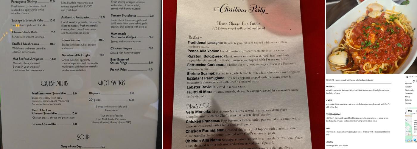 Dolce Mamma Menu