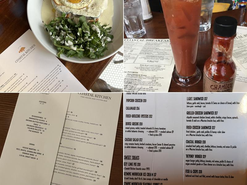 Coastal Kitchen Menu