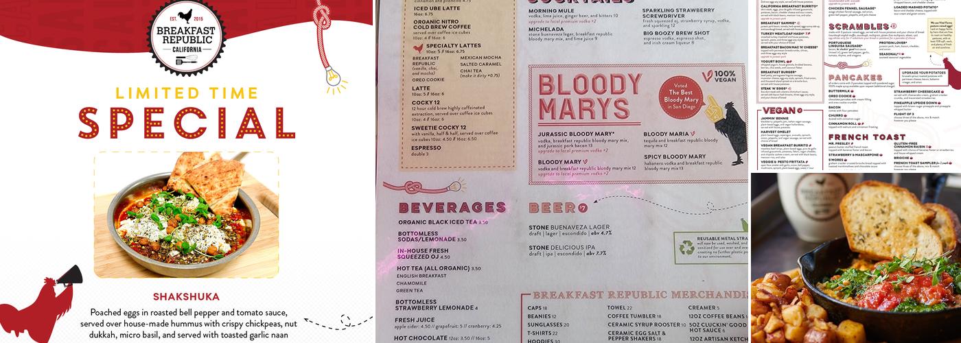 Breakfast Republic Menu