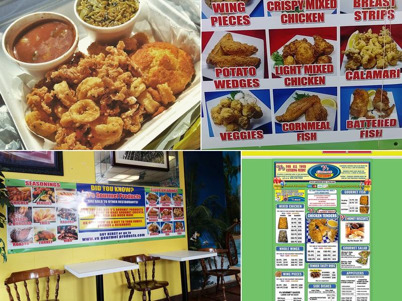 V's Gourmet Chicken Menu