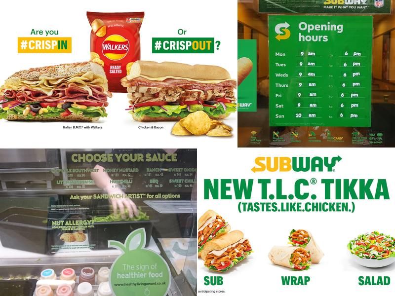 Subway Menu