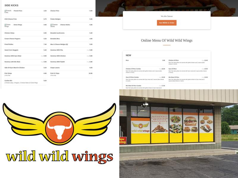 Wild Wild Wings Menu