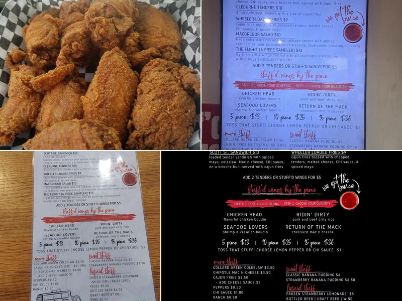 Stuff'd Wings Menu