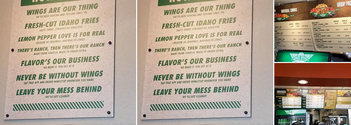 Wingstop Menu