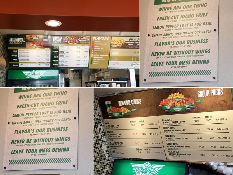 Wingstop Menu