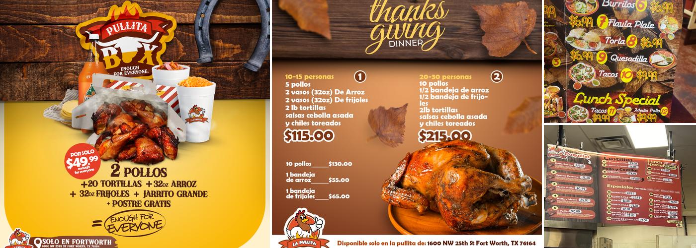 Pollos La Pullita Menu