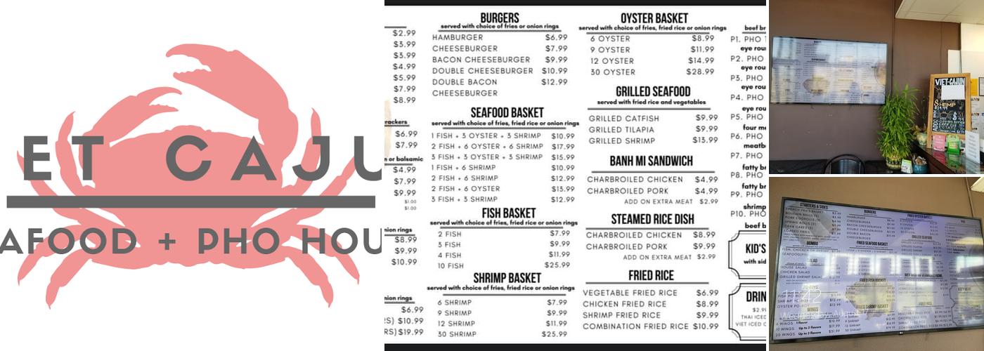 Viet Cajun Menu