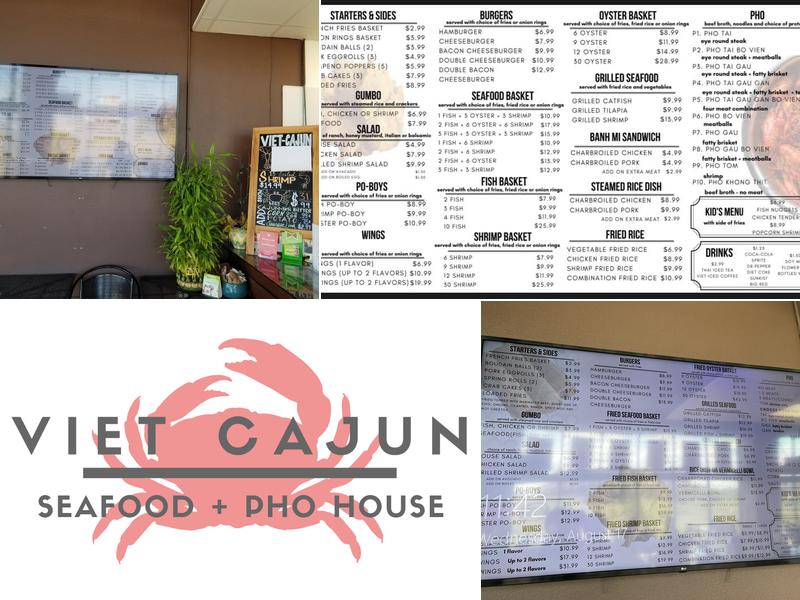 Viet Cajun Menu