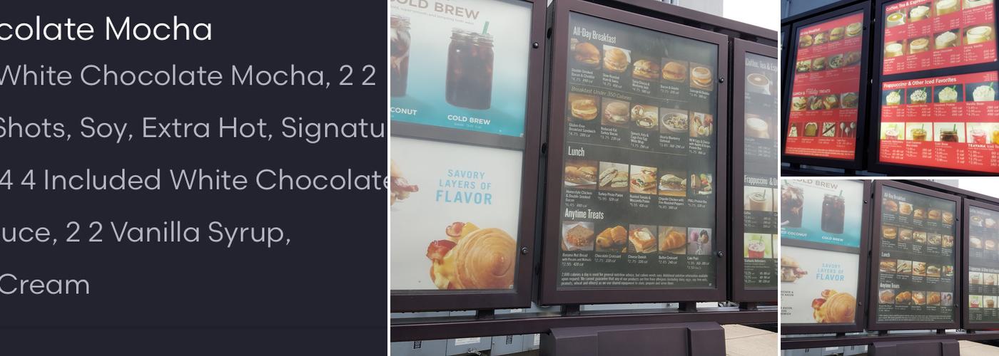 Starbucks Menu