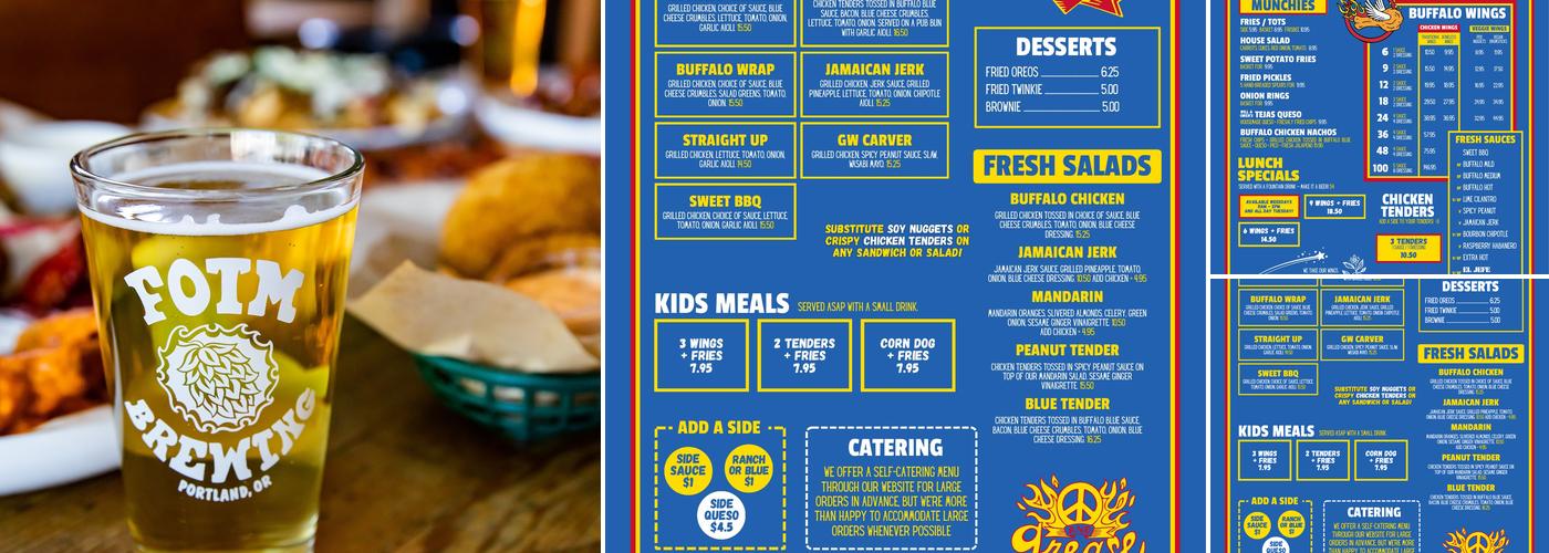 Fire On the Mountain Buffalo Wings | Interstate Menu