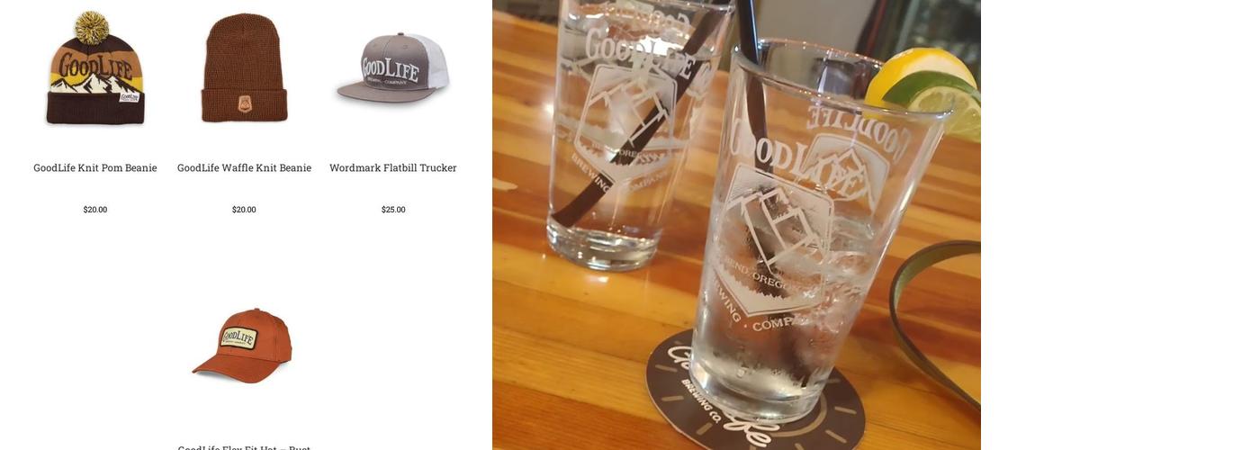 GoodLife Brewing Company Menu