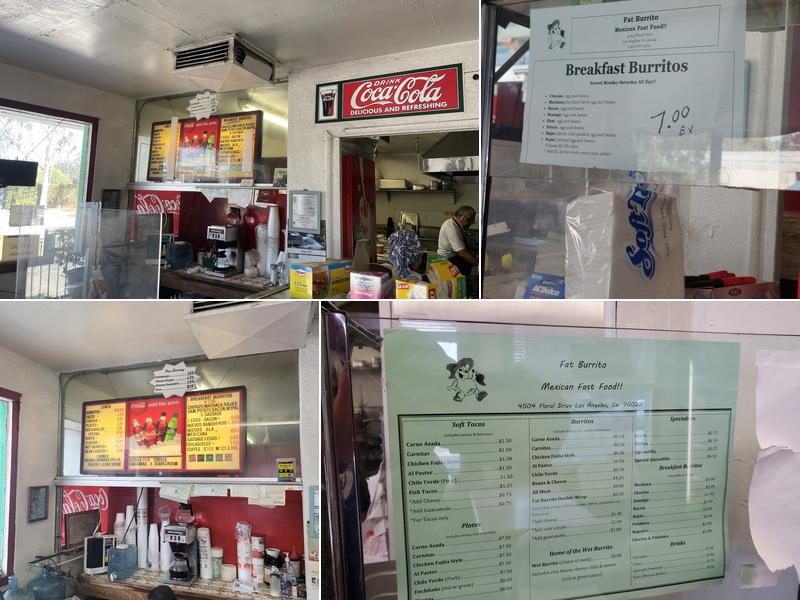 Fat Burrito Menu