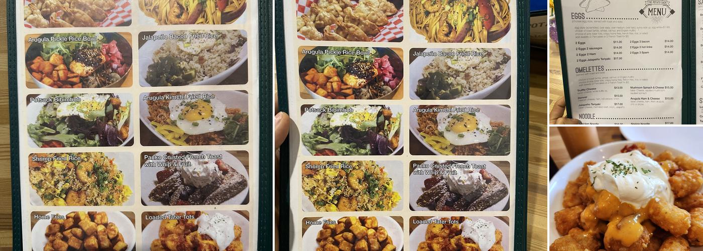 The Potato Sack Menu