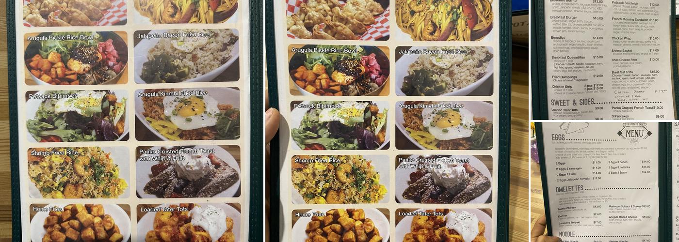 The Potato Sack Menu