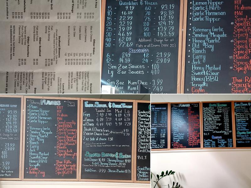 Hot Wings Menu