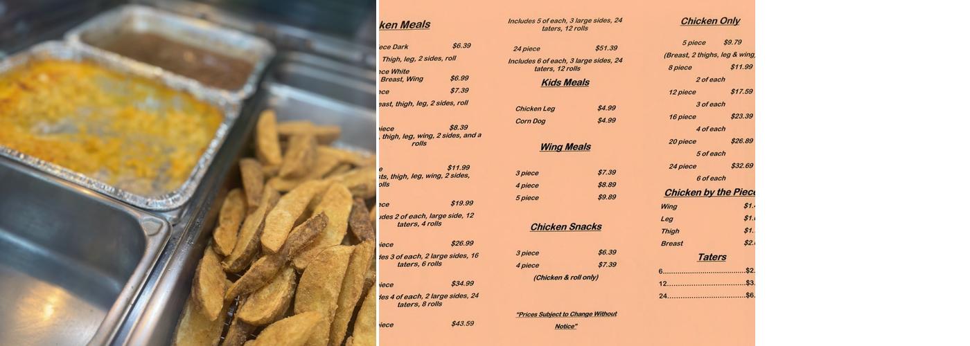 Brown's Menu