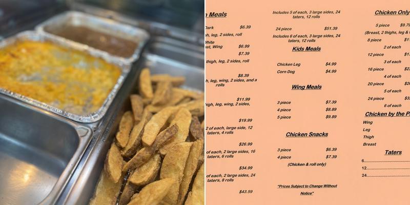 Brown's Menu