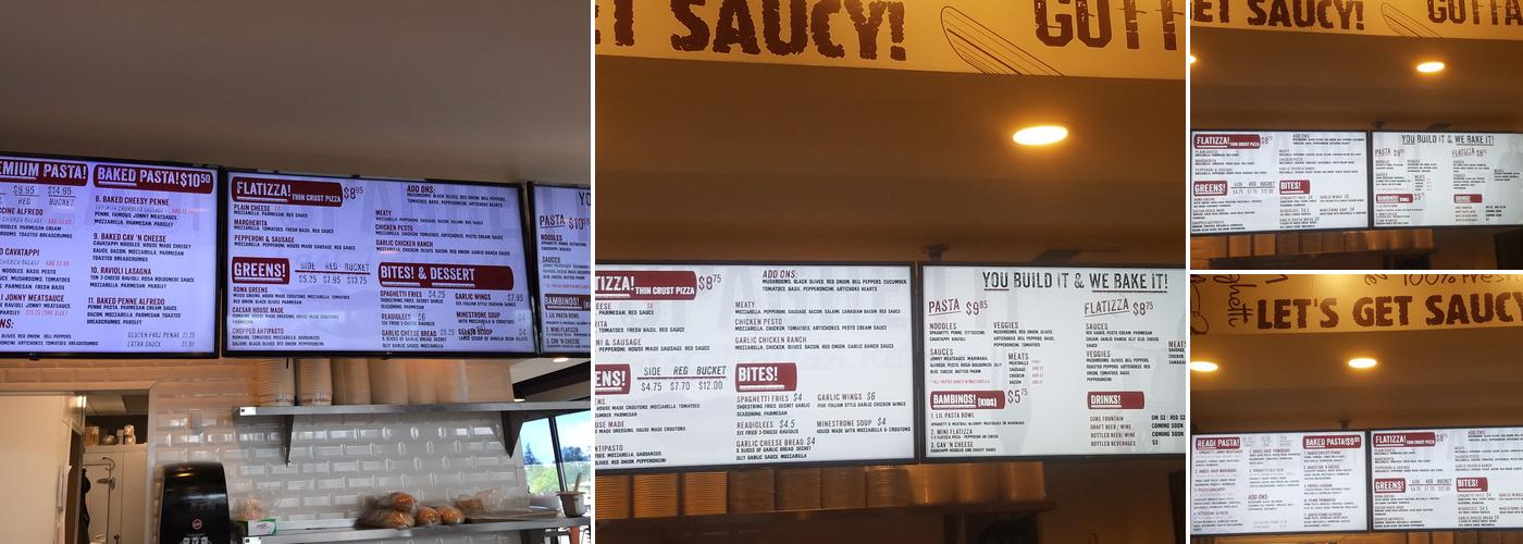 Readi Spaghetti Menu