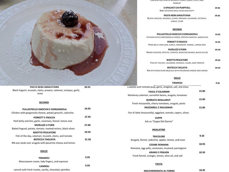 Caffè Macaroni Menu