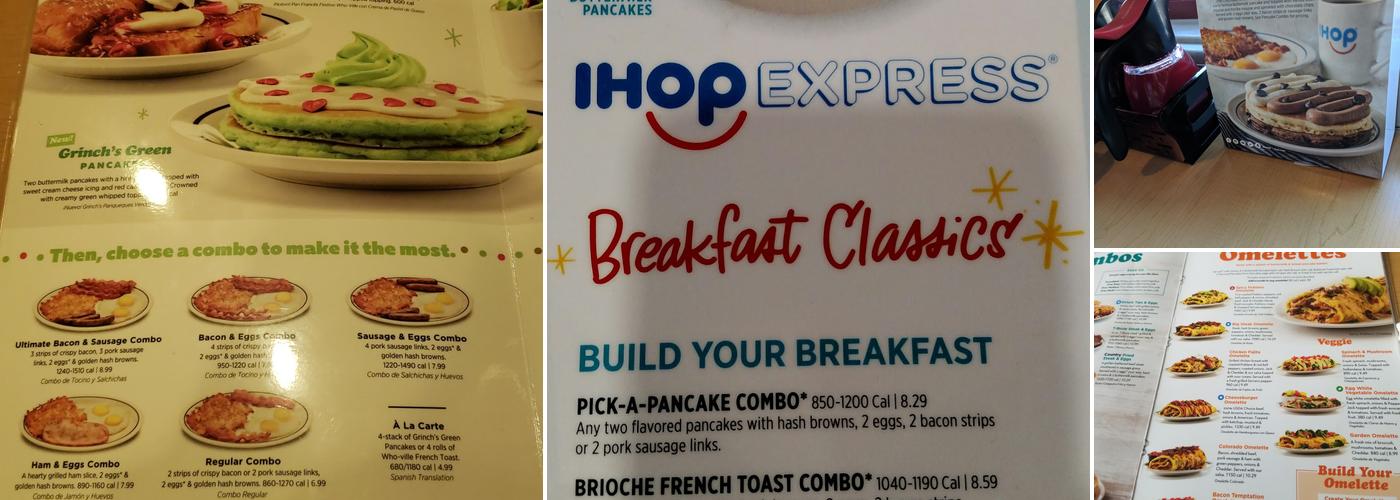 IHOP Menu