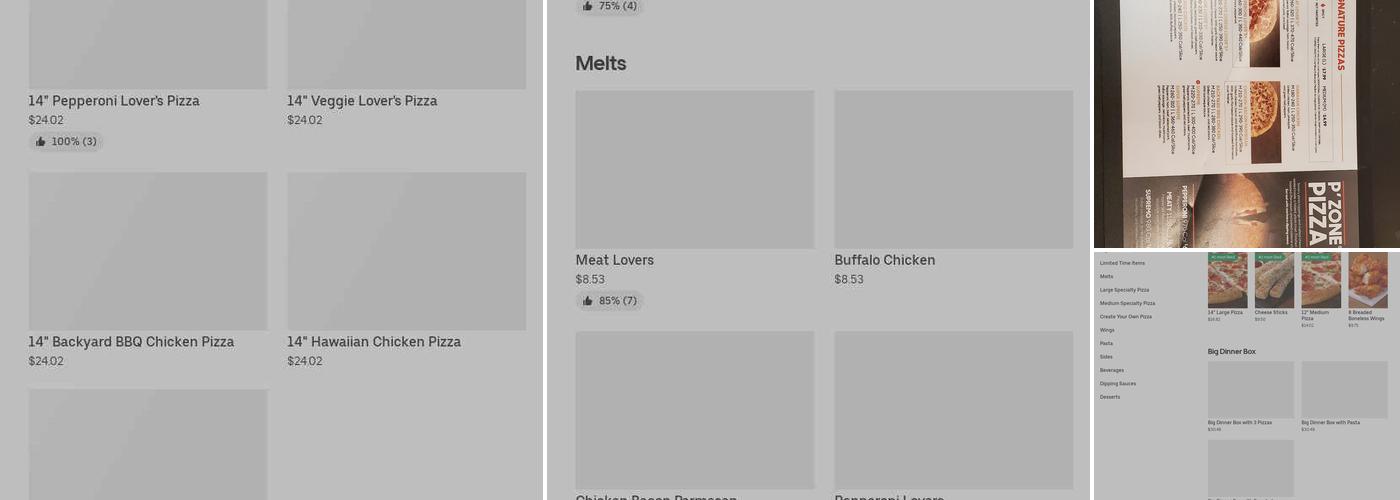 Pizza Hut Menu