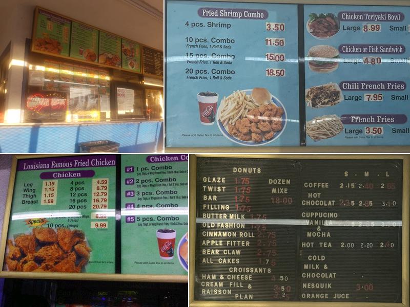 Louisiana Famous Fried Chicken Menu