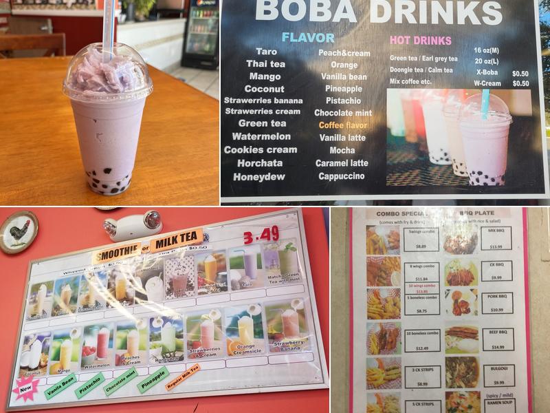 House of Wings & Boba Drinks Menu