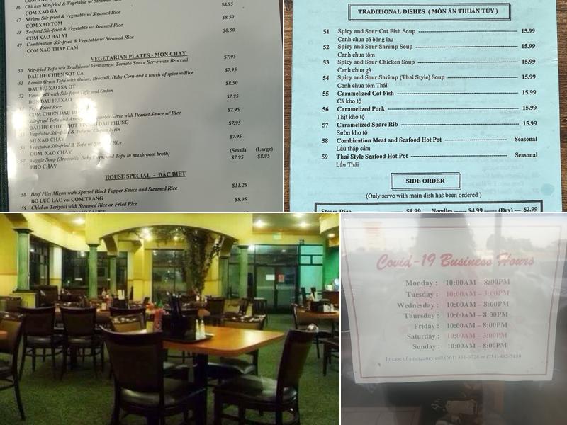 New Saigon Restaurant Menu