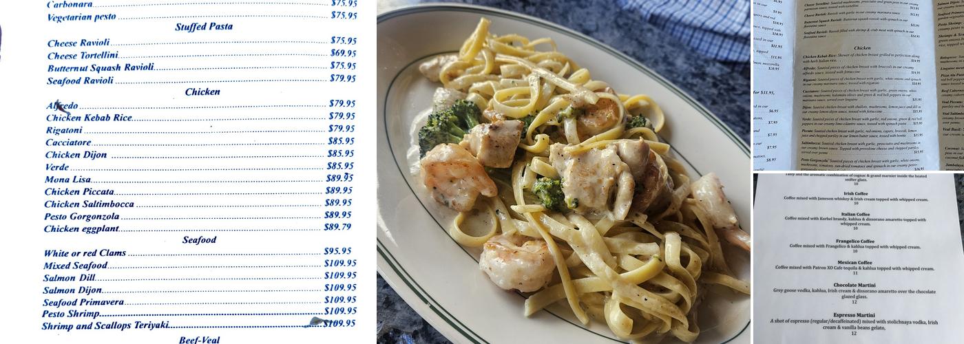 Pastapizzaprimavera Menu