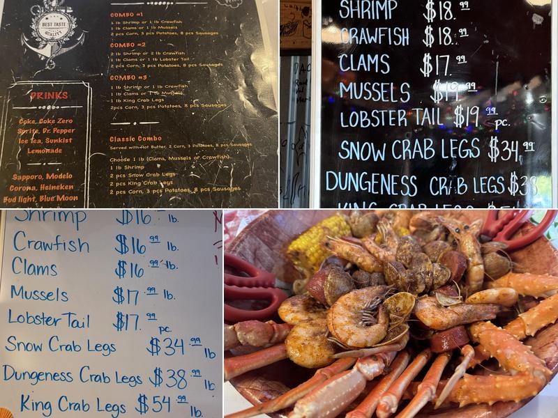 Tom's Crab Shack Menu