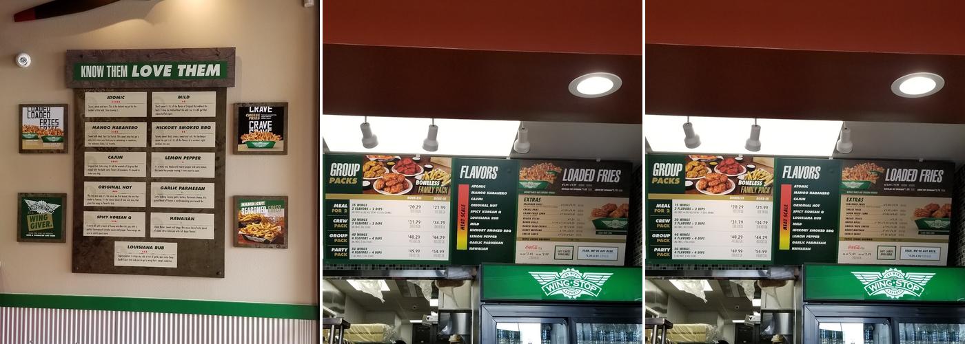 WINGSTOP Menu