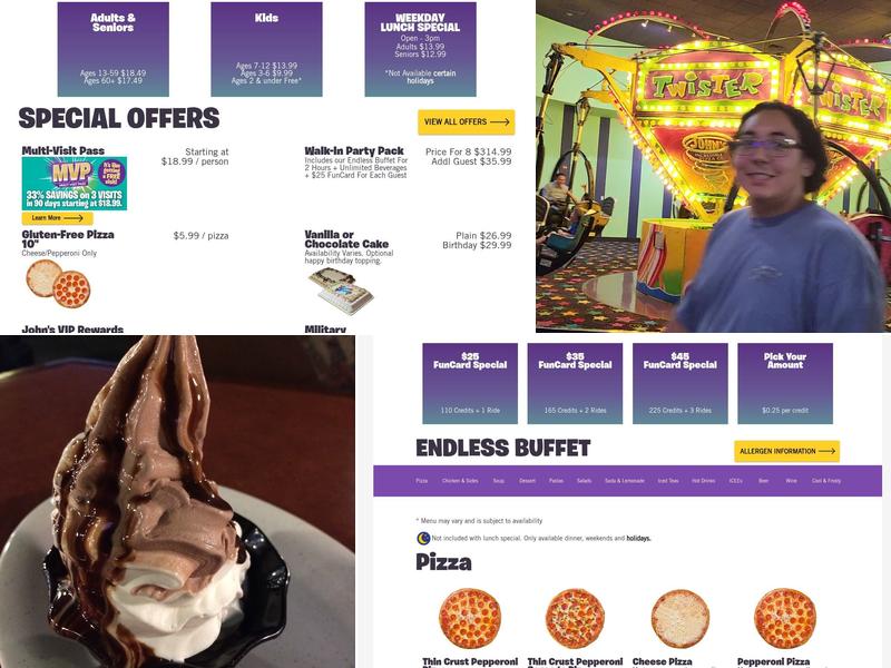 John's Incredible Pizza - Fresno Menu