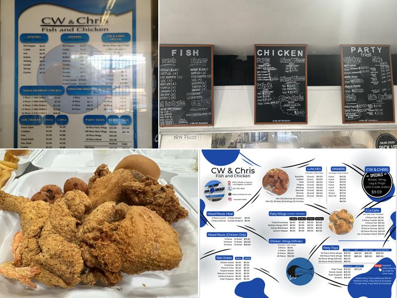 C.W. and Chris Fish & Chicken Menu