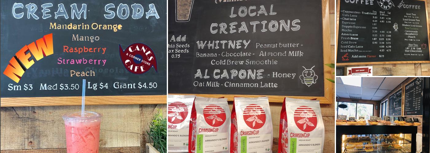 Canes Cafe & Corner Store Menu