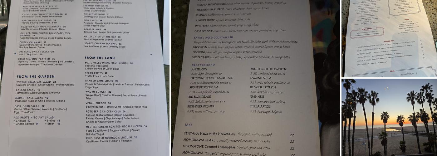 Terrazza Menu
