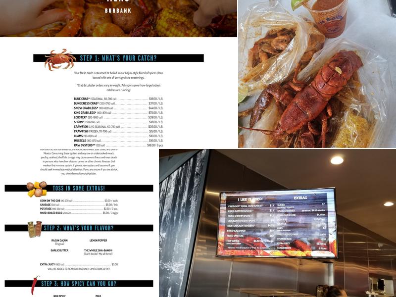 The Boiling Crab Menu