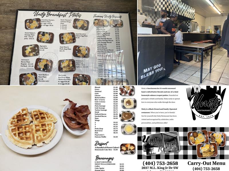 Unity Restaurant Menu