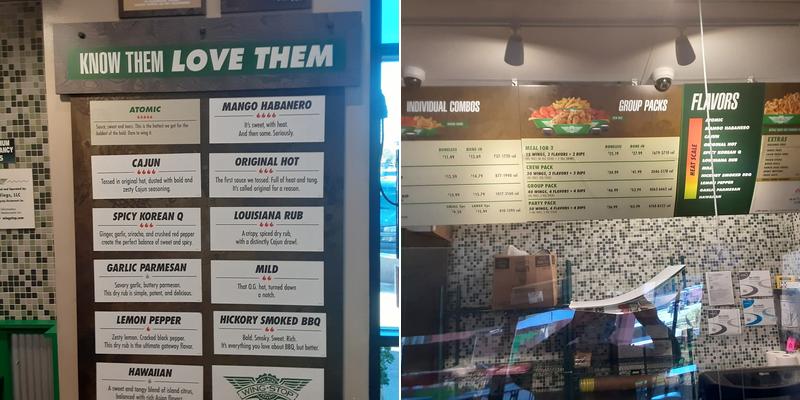 Wingstop Menu