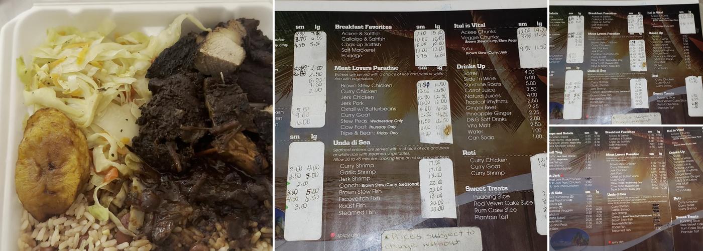 Silver Sands Jamaican Cuisine Menu