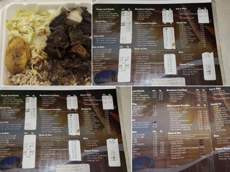 Silver Sands Jamaican Cuisine Menu