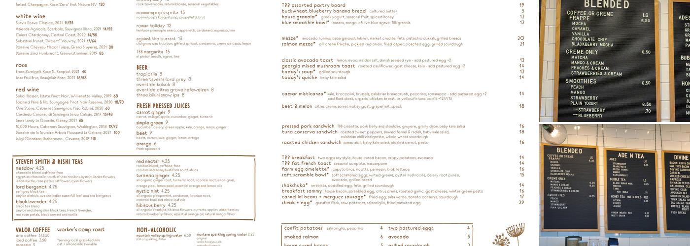 Divine Coffee Menu