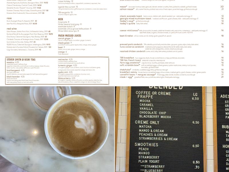 Divine Coffee Menu