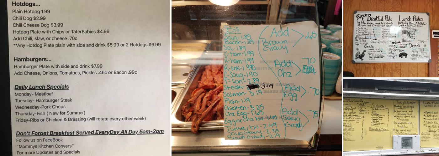 Mammy’s Kitchen Menu