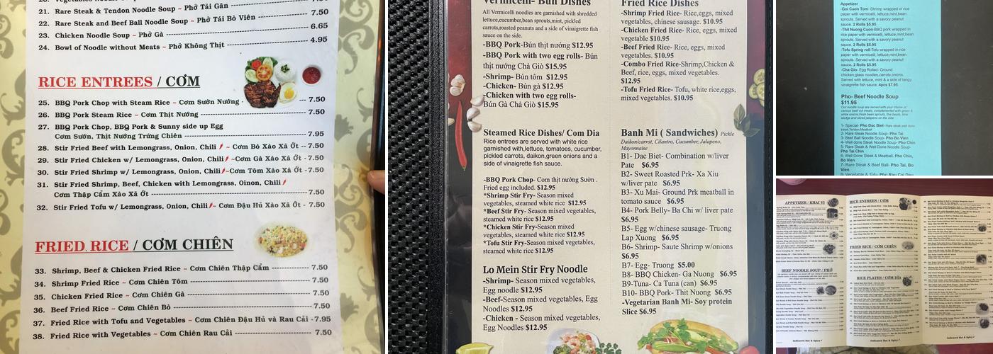 Pho 46 Menu