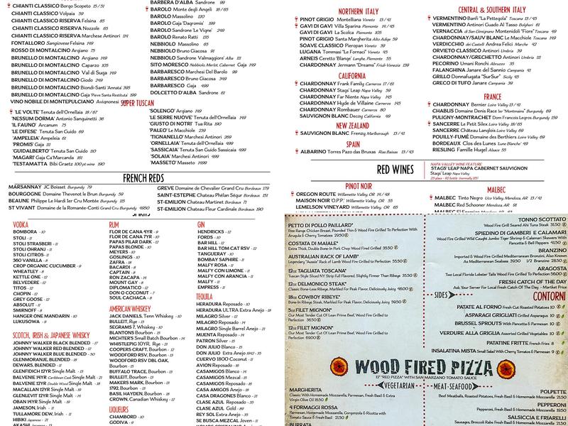 Onlywood Grill Menu