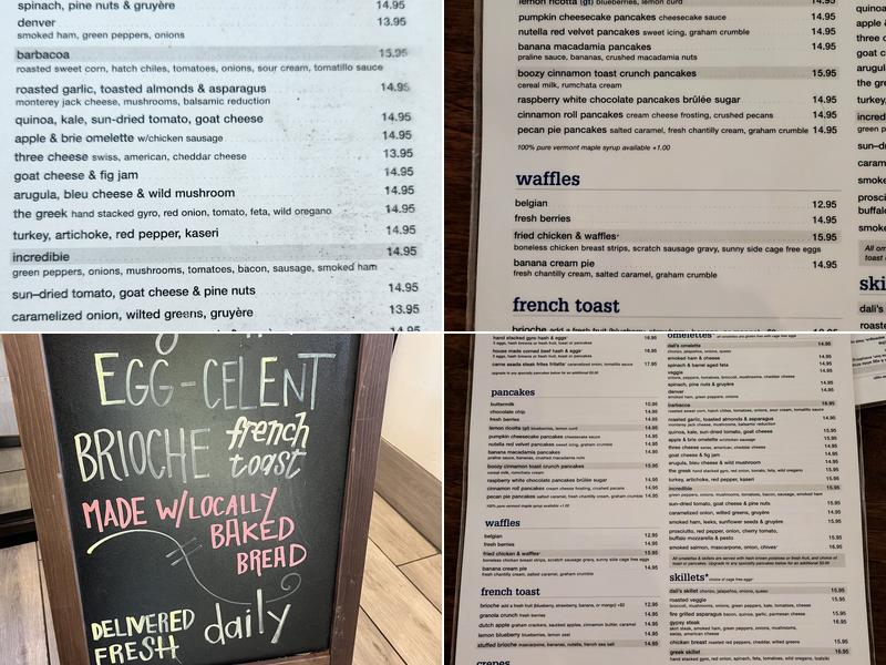 EGGstasy Menu