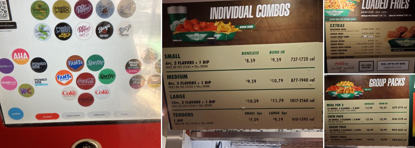 Wingstop Menu