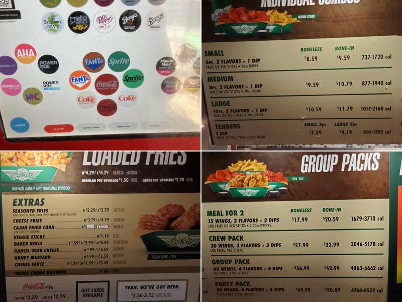 Wingstop Menu
