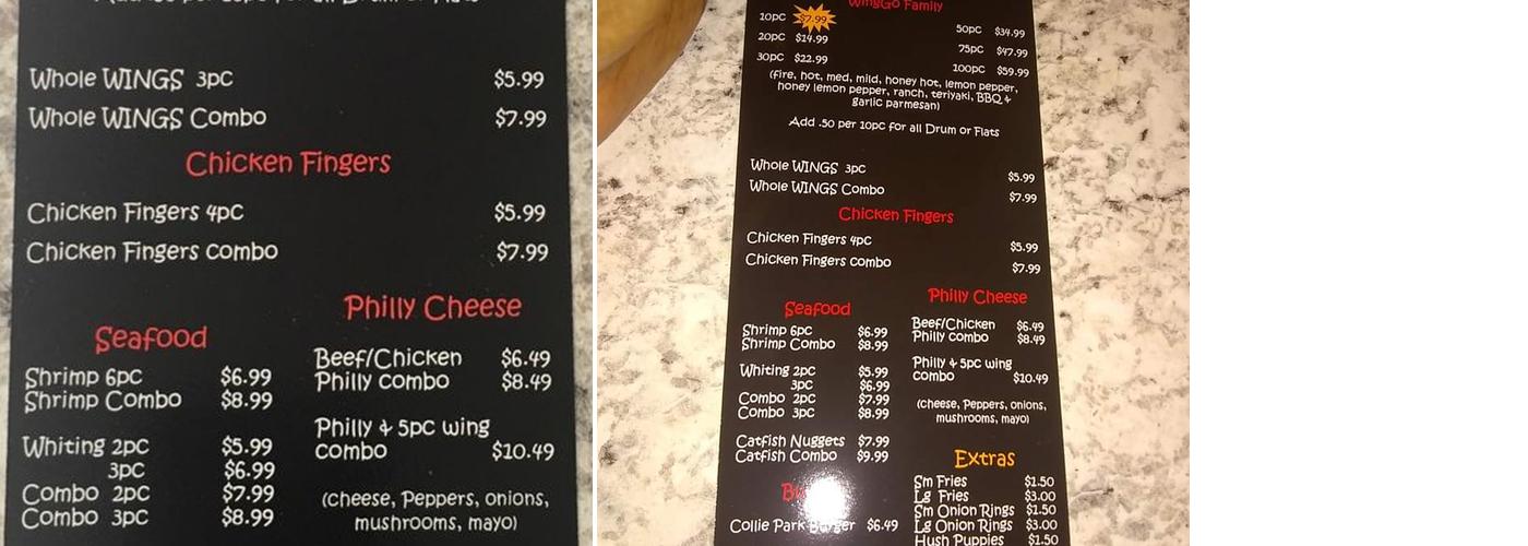 WingGo Menu