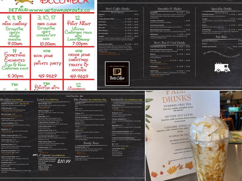 Uptown Sprouts Menu